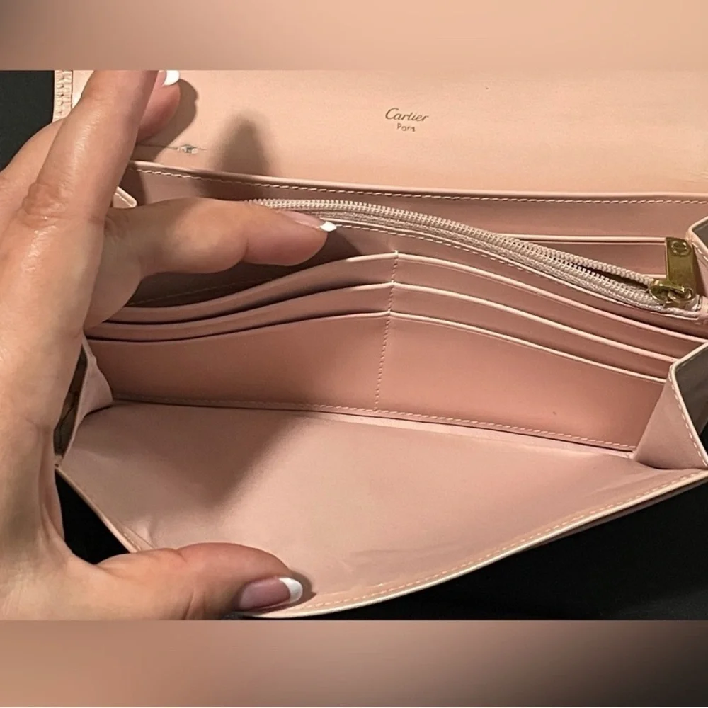 Cartier Love Collection Wallet in Blue Pink
